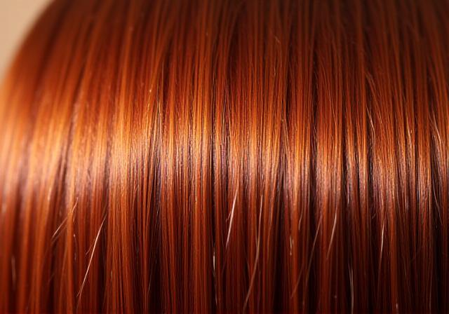 Hair shining after a glazing treatment